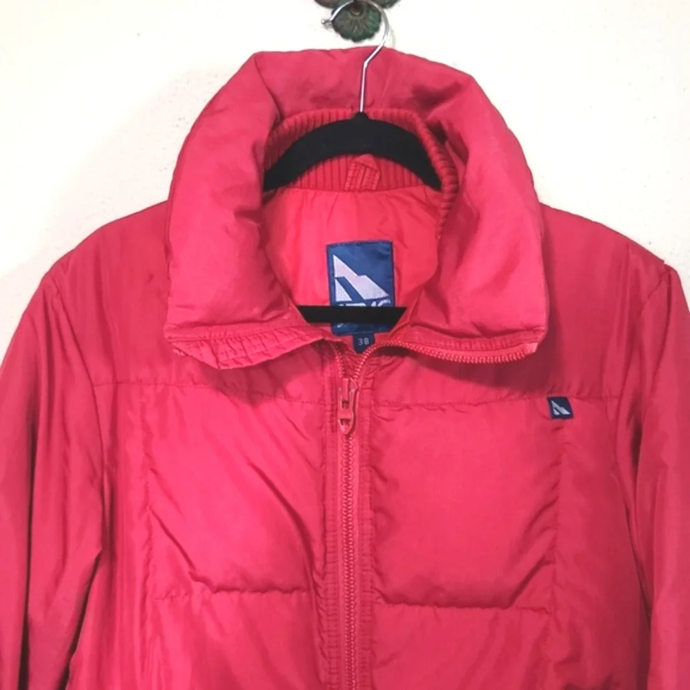 Serac Vintage Down Filled Puffer Ski Jacket Red Size 38 - Picture 3 of 12